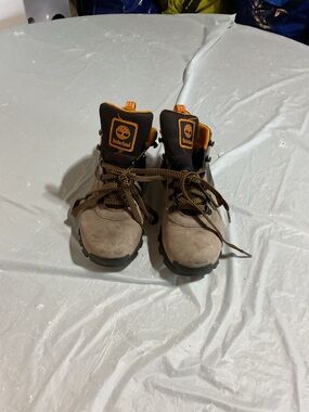 Timberland Orange and Brown Men's Trail Sneakers 1090